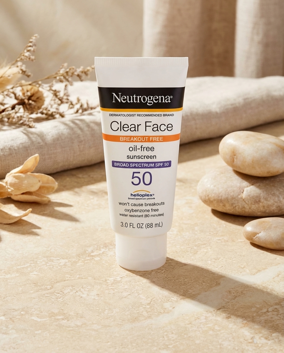 Neutrogena Clear Face Sunscreen Lotion for Acne-Prone Skin