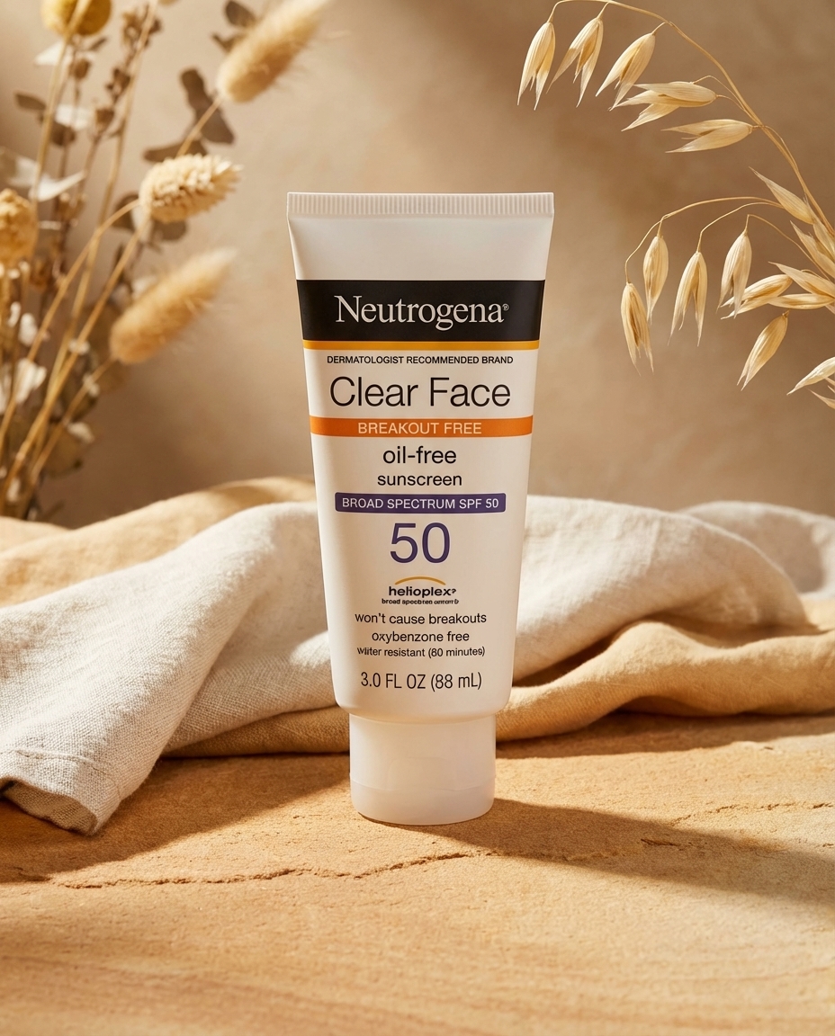 Neutrogena Clear Face Sunscreen Lotion for Acne-Prone Skin