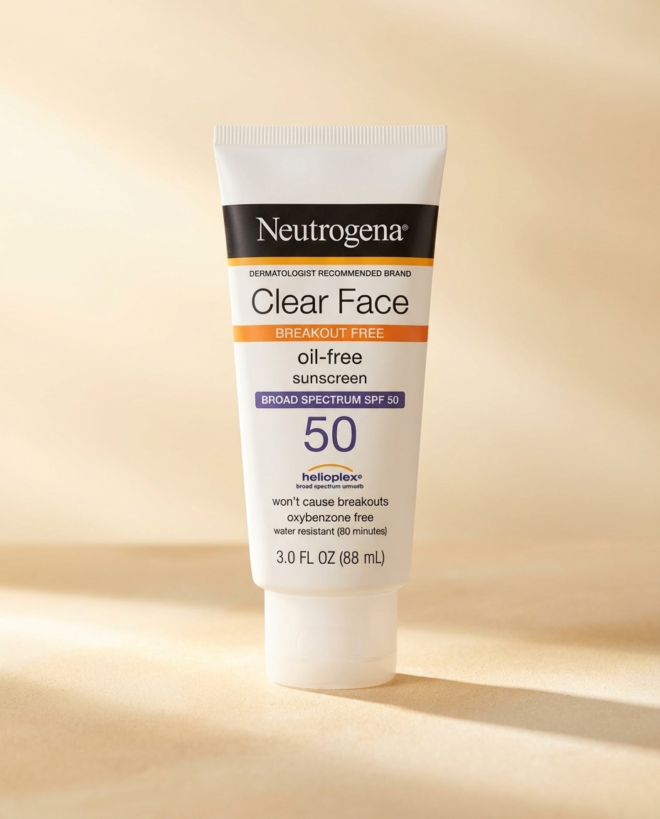 Neutrogena Clear Face Sunscreen Lotion for Acne-Prone Skin