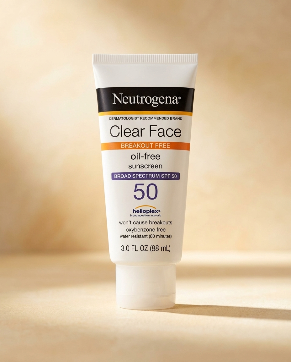 Neutrogena Clear Face Sunscreen Lotion for Acne-Prone Skin