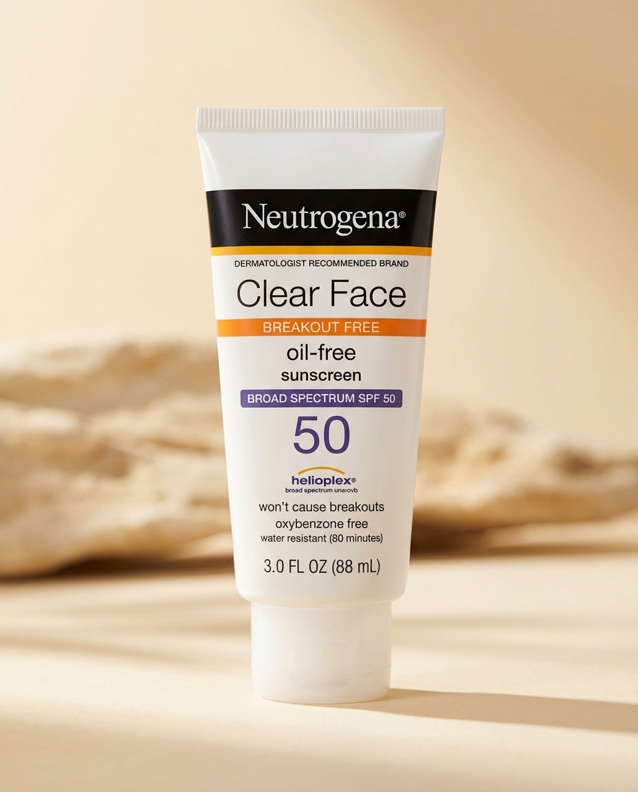 Neutrogena Clear Face Sunscreen Lotion for Acne-Prone Skin