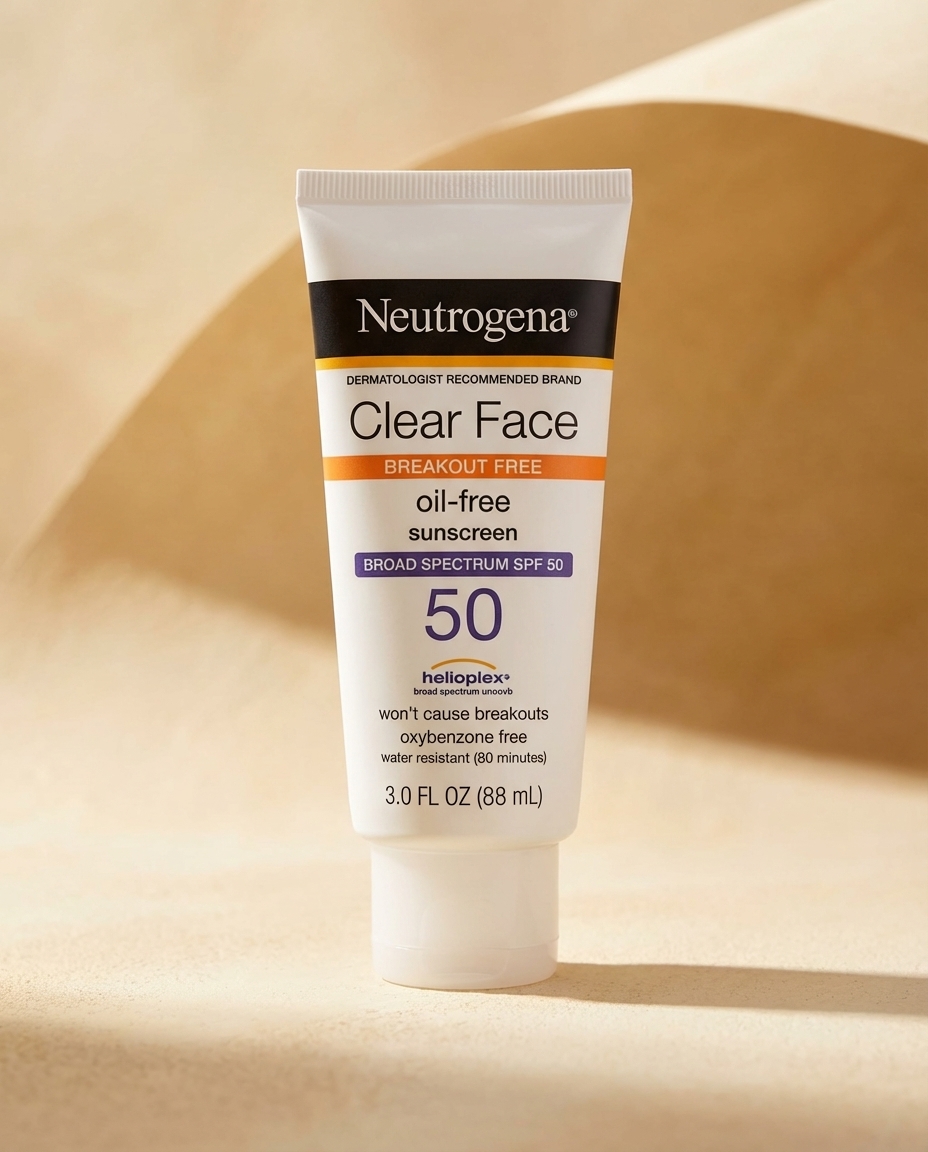 Neutrogena Clear Face Sunscreen Lotion for Acne-Prone Skin